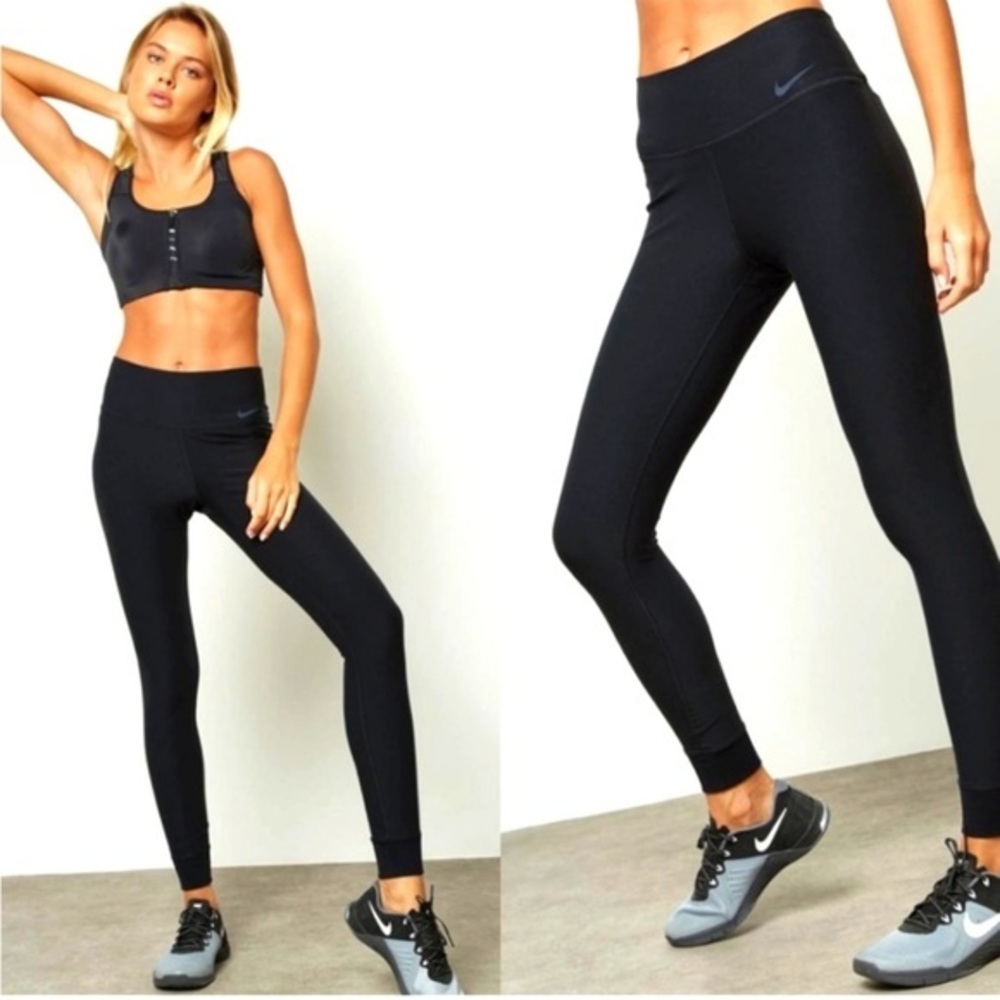 Nike Power Dri-Fit Legend Tight Full Length with Mesh Insert Leggings Sz M